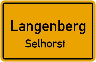 Straßenverzeichnis Langenberg Selhorst