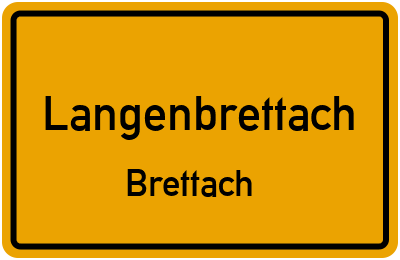 Straßenverzeichnis Langenbrettach Brettach