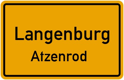 Straßenverzeichnis Langenburg Atzenrod