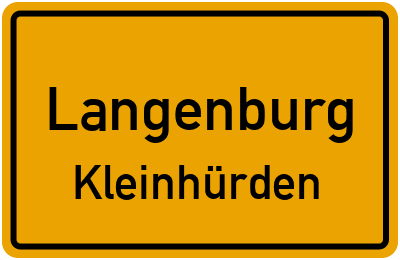 Ortsschild Langenburg Kleinhürden