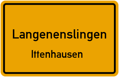 Straßenverzeichnis Langenenslingen Ittenhausen