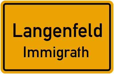 Straßenverzeichnis Langenfeld Immigrath
