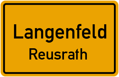 Straßenverzeichnis Langenfeld Reusrath