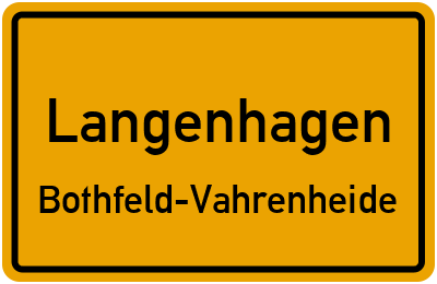 Straßenverzeichnis Langenhagen Bothfeld-Vahrenheide