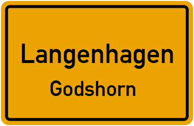Ortsschild Langenhagen Godshorn