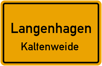 Straßenverzeichnis Langenhagen Kaltenweide