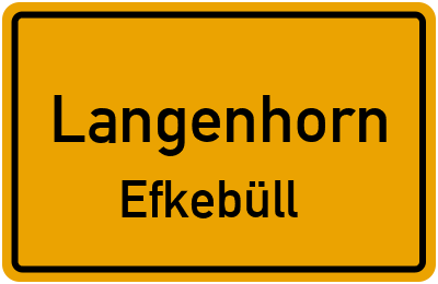 Straßenverzeichnis Langenhorn Efkebüll