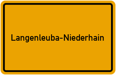 Branchenbuch Langenleuba-Niederhain, Thüringen