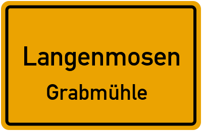 Straßenverzeichnis Langenmosen Grabmühle