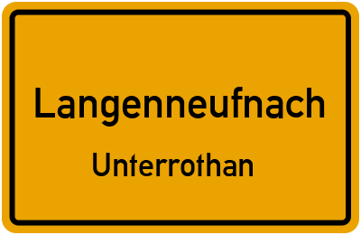 Straßenverzeichnis Langenneufnach Unterrothan