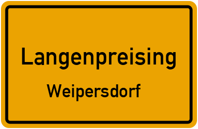 Straßenverzeichnis Langenpreising Weipersdorf