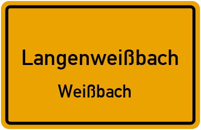 Straßenverzeichnis Langenweißbach Weißbach