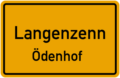 Ortsschild Langenzenn Ödenhof