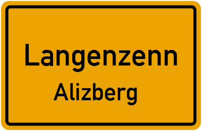 Straßenverzeichnis Langenzenn Alizberg