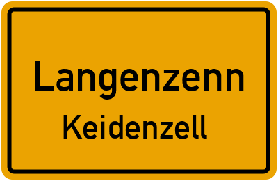 Straßenverzeichnis Langenzenn Keidenzell