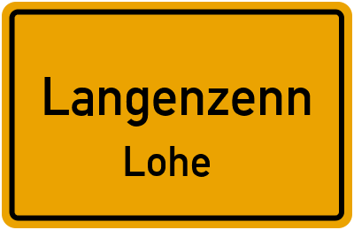 Straßenverzeichnis Langenzenn Lohe