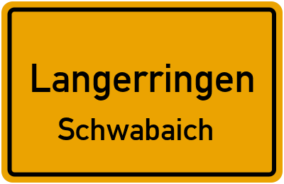 Straßenverzeichnis Langerringen Schwabaich