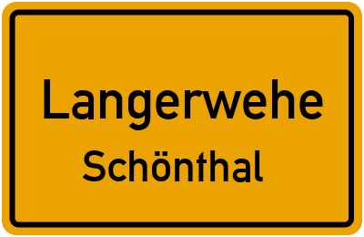 Ortsschild Langerwehe Schönthal