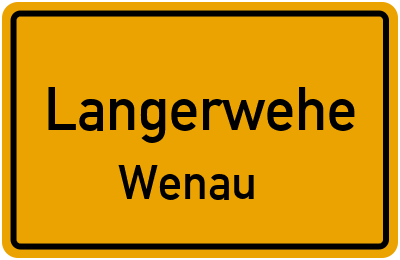 Ortsschild Langerwehe Wenau