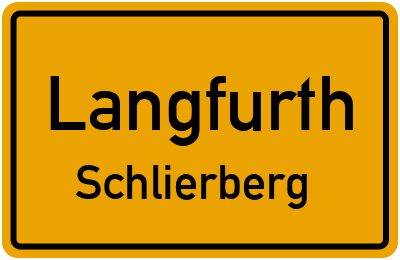 Straßenverzeichnis Langfurth Schlierberg