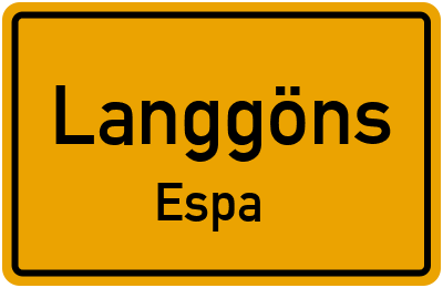 Straßenverzeichnis Langgöns Espa