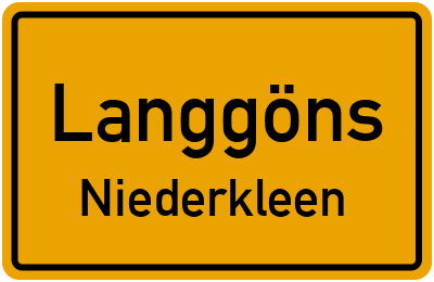 Straßenverzeichnis Langgöns Niederkleen