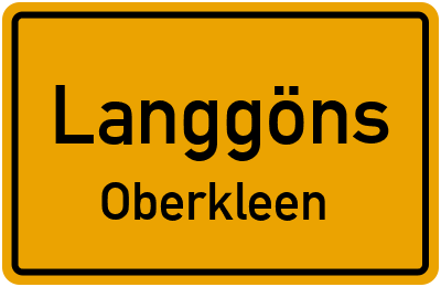 Straßenverzeichnis Langgöns Oberkleen