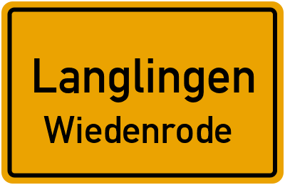 Straßenverzeichnis Langlingen Wiedenrode