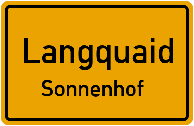 Straßenverzeichnis Langquaid Sonnenhof