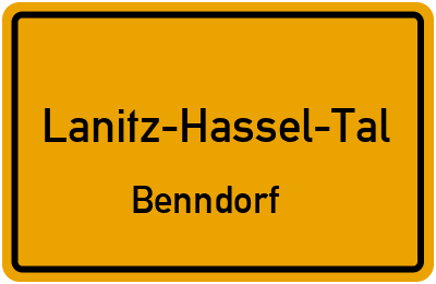 Straßenverzeichnis Lanitz-Hassel-Tal Benndorf