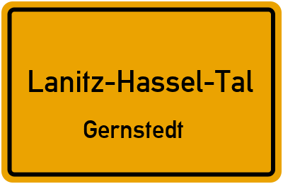 Straßenverzeichnis Lanitz-Hassel-Tal Gernstedt