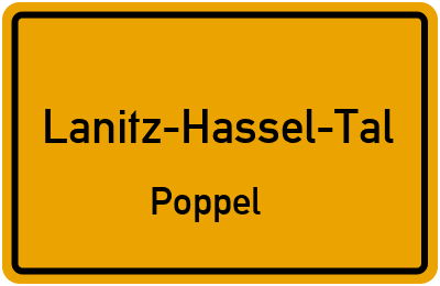Straßenverzeichnis Lanitz-Hassel-Tal Poppel