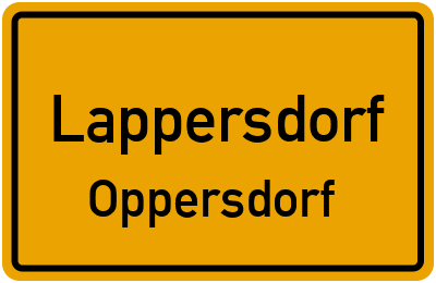 Ortsschild Lappersdorf Oppersdorf