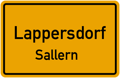 Straßenverzeichnis Lappersdorf Sallern