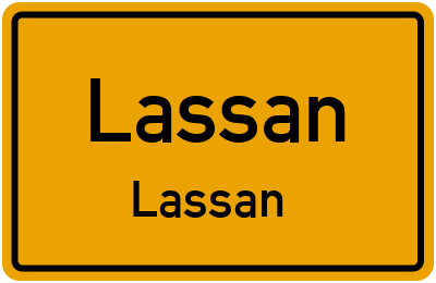 Straßenverzeichnis Lassan Lassan