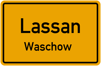 Straßenverzeichnis Lassan Waschow
