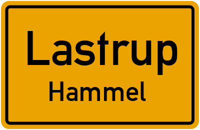 Ortsschild Lastrup Hammel