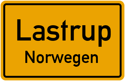 Straßenverzeichnis Lastrup Norwegen