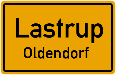 Ortsschild Lastrup Oldendorf