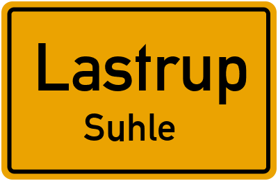 Straßenverzeichnis Lastrup Suhle