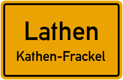 Straßenverzeichnis Lathen Kathen-Frackel