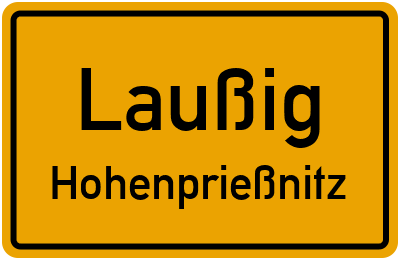 Straßenverzeichnis Laußig Hohenprießnitz