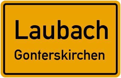 Straßenverzeichnis Laubach Gonterskirchen