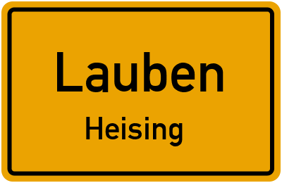 Straßenverzeichnis Lauben Heising