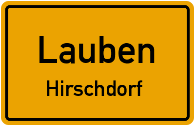 Straßenverzeichnis Lauben Hirschdorf