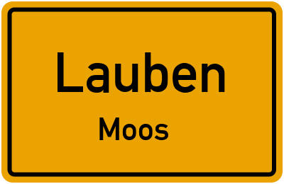 Straßenverzeichnis Lauben Moos