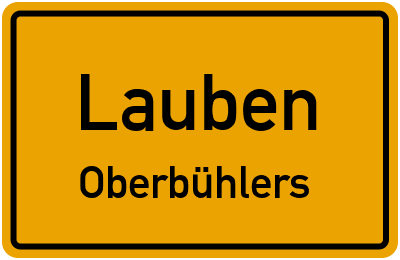 Straßenverzeichnis Lauben Oberbühlers