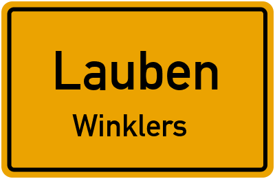 Straßenverzeichnis Lauben Winklers