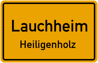 Straßenverzeichnis Lauchheim Heiligenholz