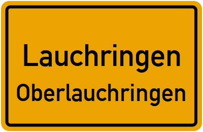 Ortsschild Lauchringen Oberlauchringen